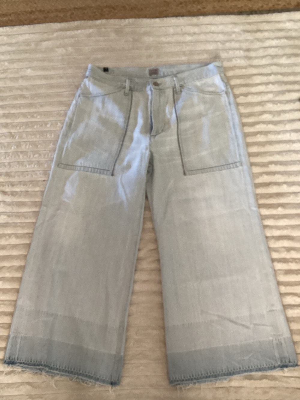 Citizens Of Humanity Light Blue Wide Leg Flare Jeans